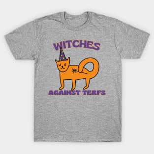 Witches Against TERFs Cat T-Shirt